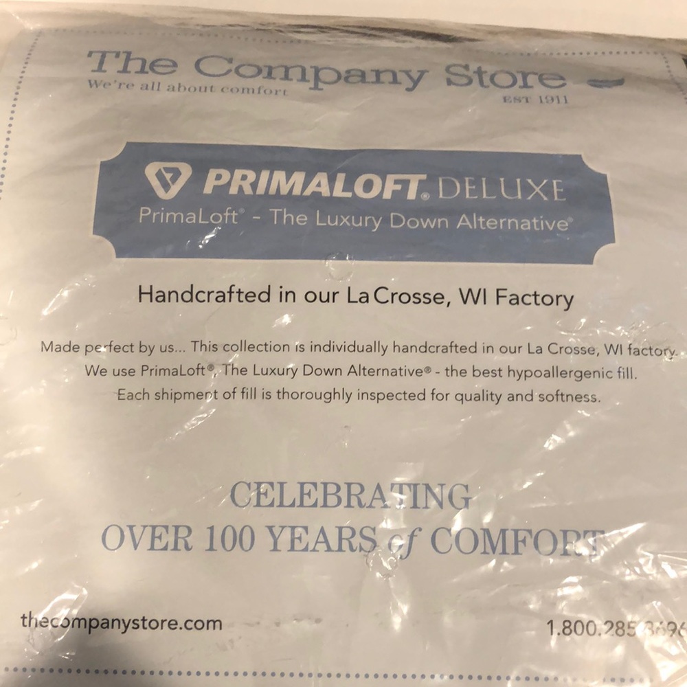 NWT down alternative throw by the company store
